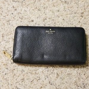 Black Leather Kate Spade Wallet